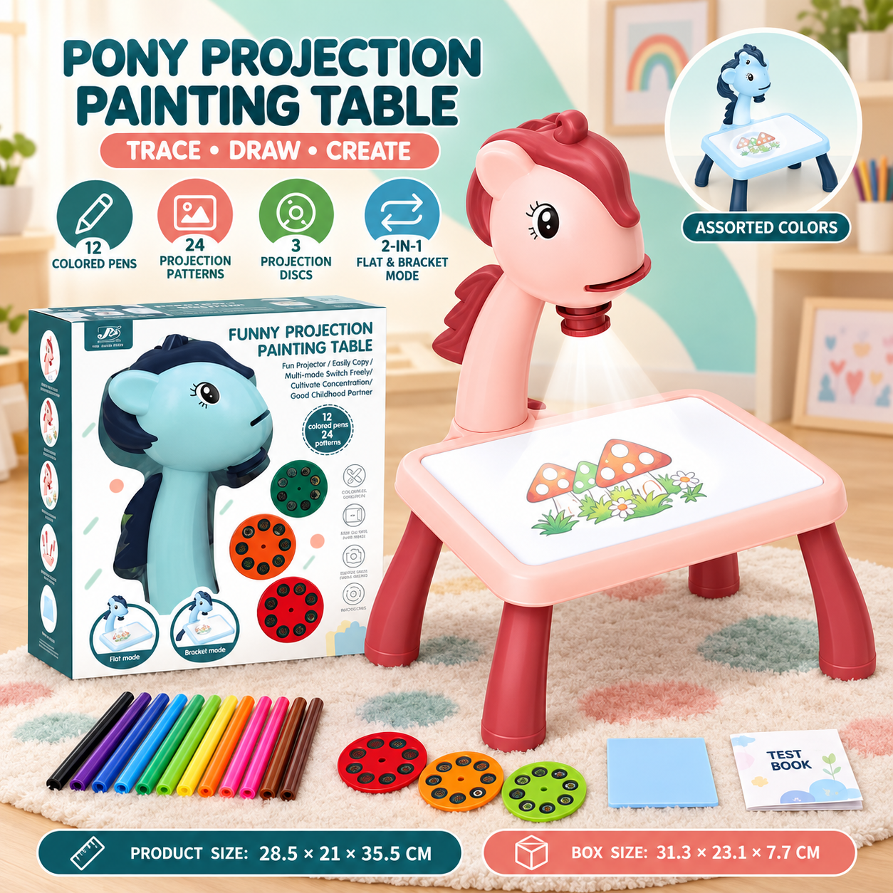 Pony Projection Painting Table