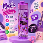 PLASTIC WATER BOTTLE 800ML GUITAR