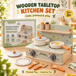 Wooden Tabletop Kitchen Set