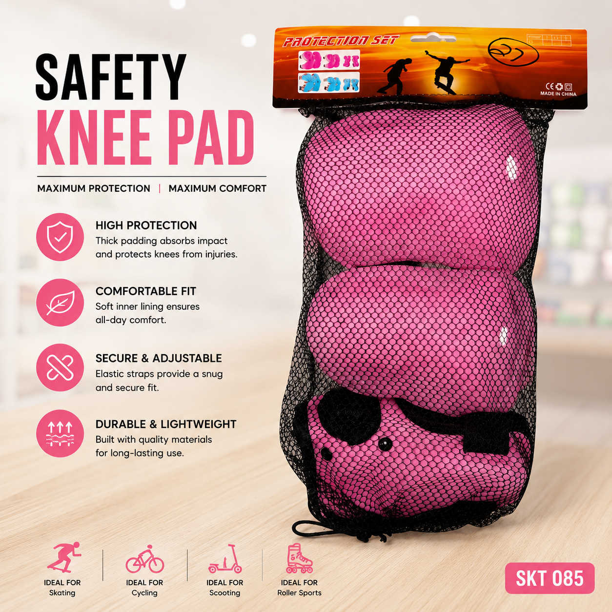 Safety Knee Pad – Pink