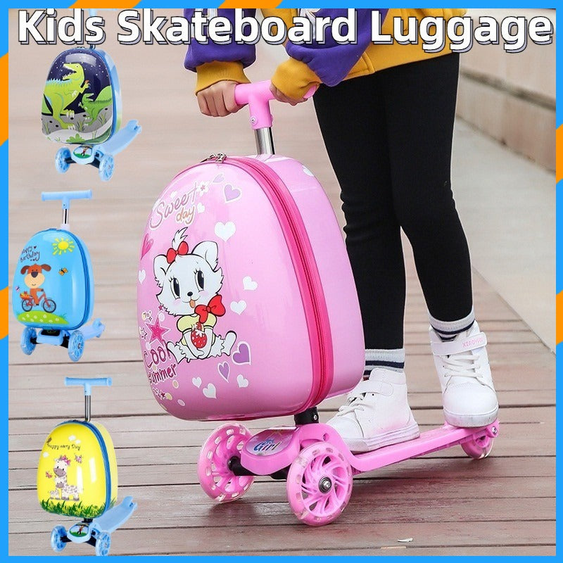 KIDS RIDE ON SCOOTY WITH LUGGAGE