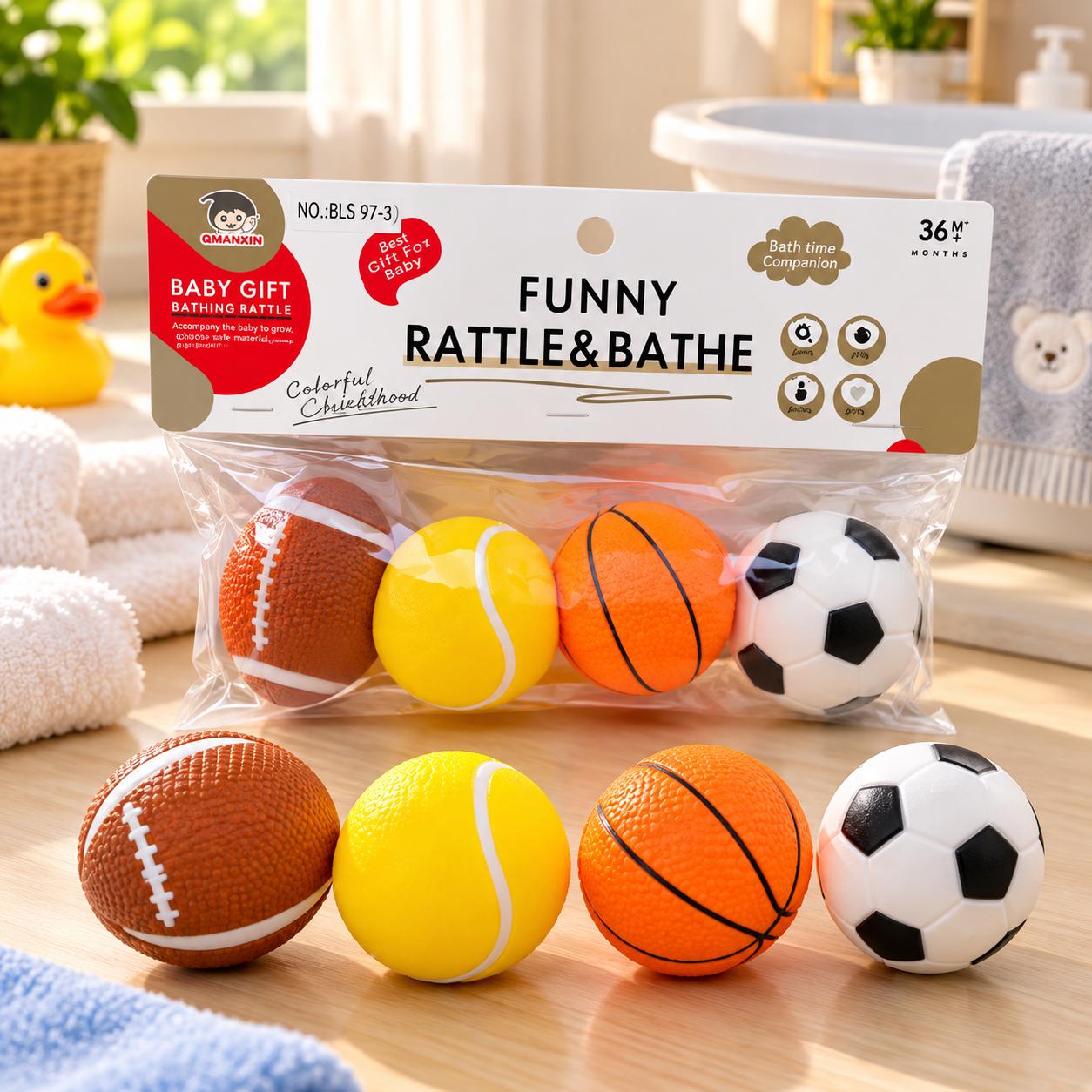 PVC CHU-CHU BALLS 4Pcs