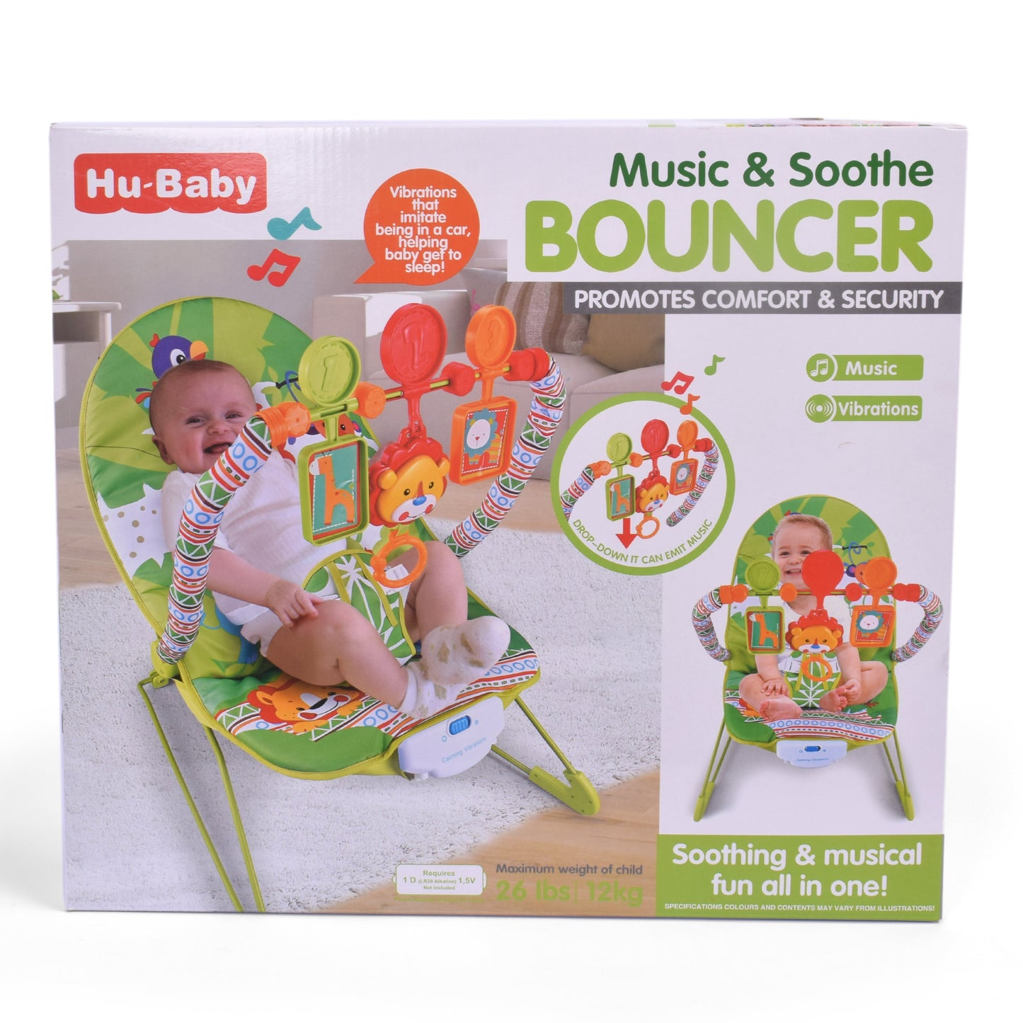 INFANT TO TODDLER  ROCKER WITH SOUND & VIBR