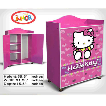 Junior Wooden Almirah Hello Kitty